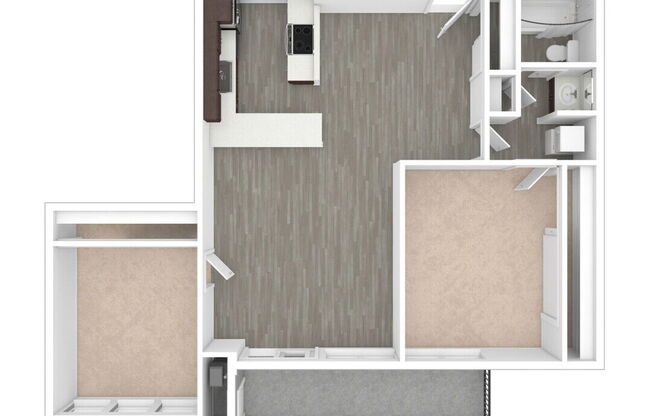 2 beds, 1 bath, 837 sqft, $3,906