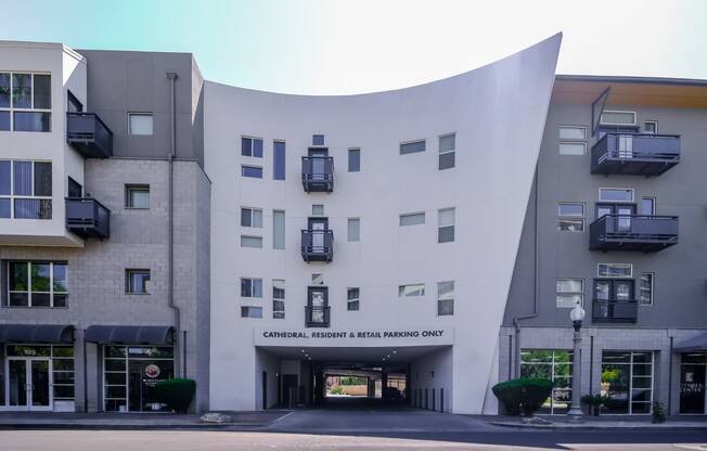 exterior view of Roosevelt Square apartments