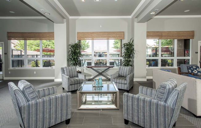 Stoneridge Clubhouse Interior Seating Area & Windows