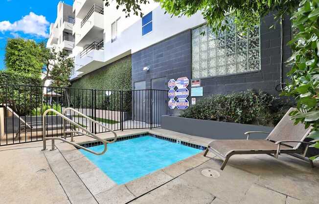Spa Area at Midvale Towers Apartments Westwood, Los Angeles, 90024