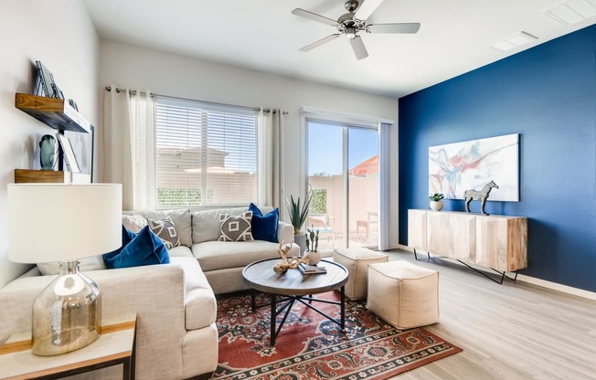 Living Room With Expansive Window at Avilla Meadows, Surprise, Arizona