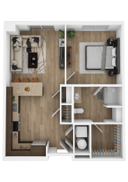 1 bed, 1 bath, 845 sqft, $1,794