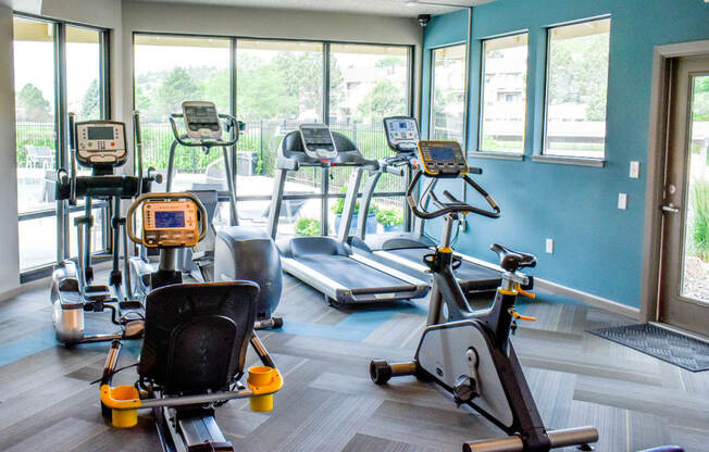 Cardio Bike And Training Space at Union Heights Apartments, Colorado, 80918