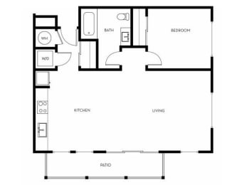 1 bed, 1 bath, 745 sqft, $1,967