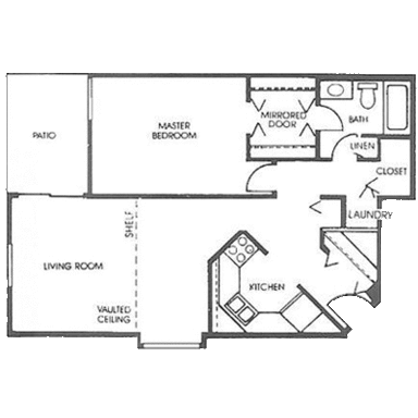 1 bed, 1 bath, 803 sqft, $1,160, Unit 3733d