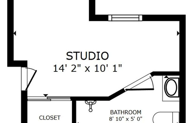 Studio, 1 bath, 175 sqft, $1,099, Unit Unit 409
