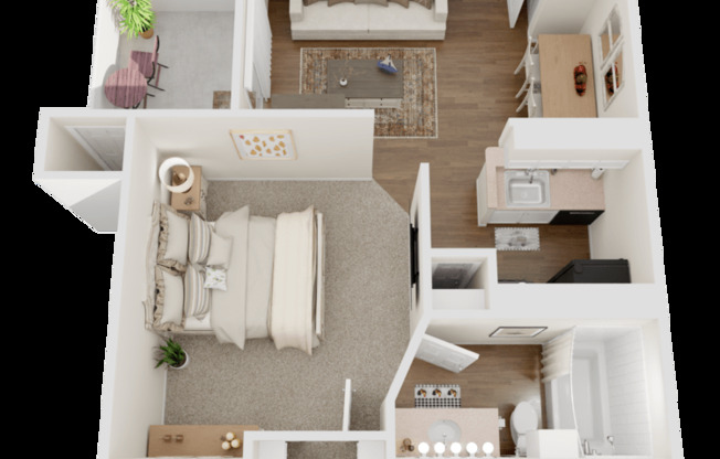 1 bed, 1 bath, 471 sqft, $975