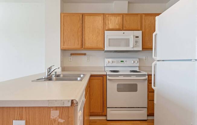 Kitchen at ReNew Bayshore Townhomes, Anchorage