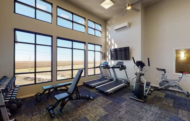 image of gym, fitness center