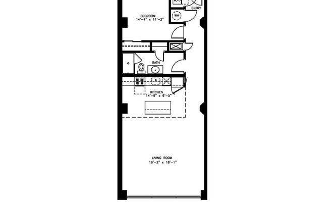 1 bed, 1 bath, 984 sqft, $1,575, Unit 209