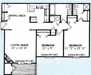 2 beds, 2 baths, 944 sqft, $1,213, Unit 1812AS