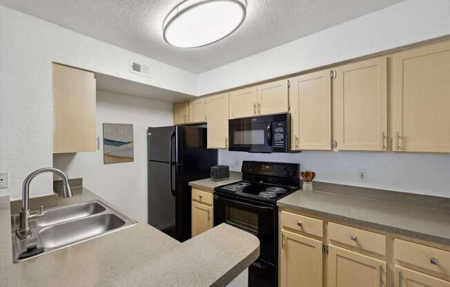 Kitchen with Overhead Lighting