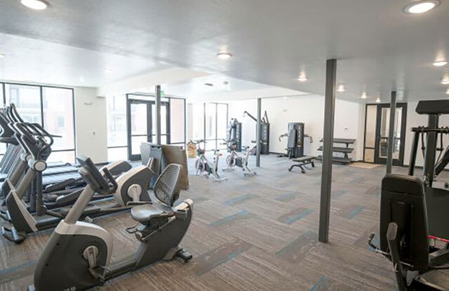 Beautiful Fitness Center at Foothill Lofts Apartments & Townhomes, Logan, UT, 84341