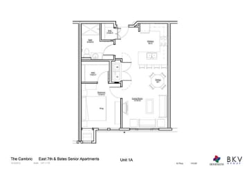 1 bed, 1 bath, 715 sqft, $1,317