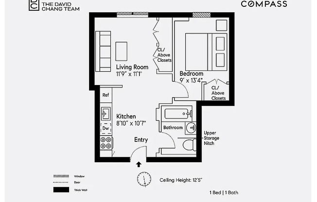 1 bed, 1 bath, $3,350, Unit 417
