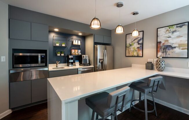 Gourmet Kitchen With Island at The Summit at Avent Ferry, Raleigh