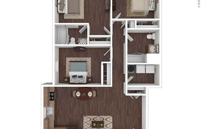 3 beds, 1 bath, 1,150 sqft, $1,900