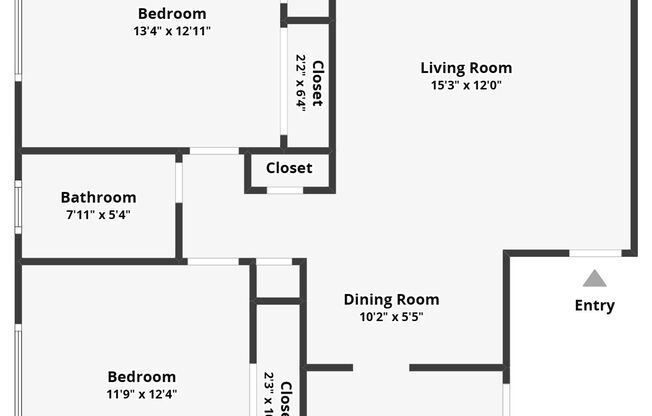 2 beds, 1 bath, 850 sqft, $1,995, Unit A-45