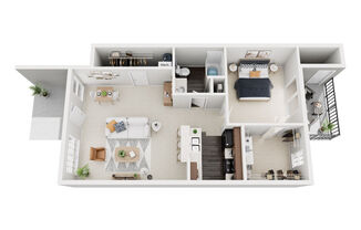 1 bed, 1 bath, 832 sqft, $1,026