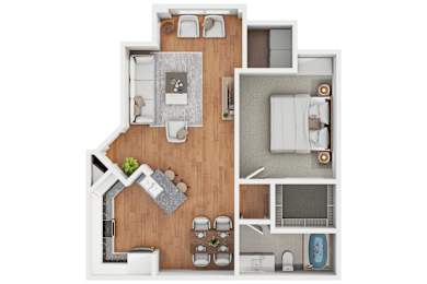 1 bed, 1 bath, 768 sqft, $1,498