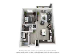 1 bed, 1 bath, 795 sqft, $1,814