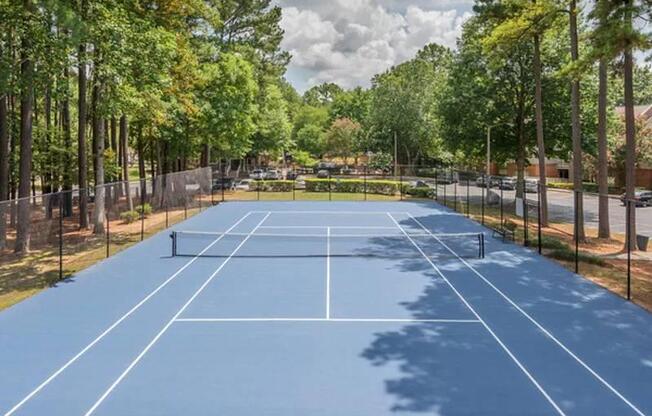 Tennis Courts at Bridges at Chapel Hill Apartments in Carrboro NC