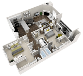 2 beds, 2.5 baths, 1,198 sqft, $1,578