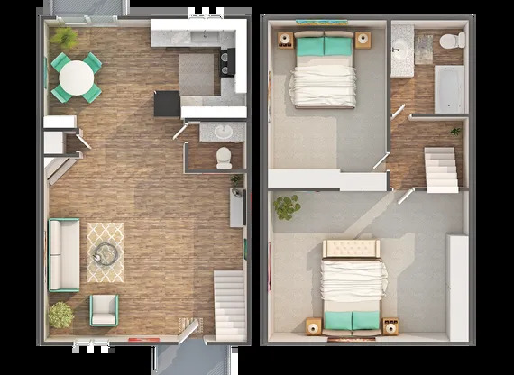 2 beds, 1.5 baths, 1,008 sqft, $2,029