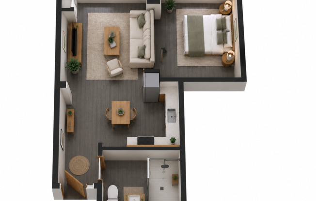 Studio, 1 bath, 305 sqft, $1,375, Unit 30