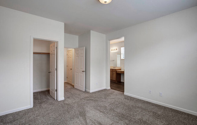 Walk-In Closet - Three Bedroom Townhome