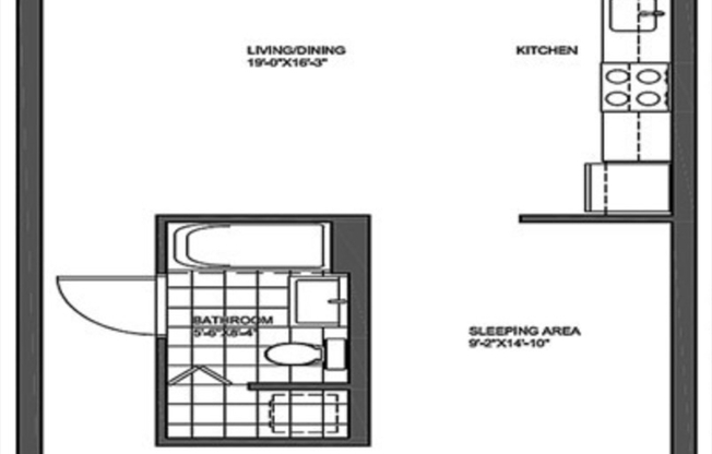 1 bed, 1 bath, 665 sqft, $3,250, Unit 321