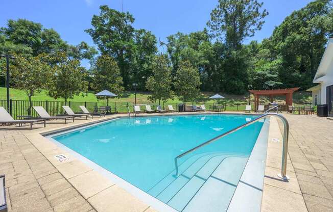 A large outdoor swimming pool at Spring Creek Apartments, Crestview
