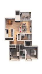 2 beds, 2 baths, 951 sqft, $1,823