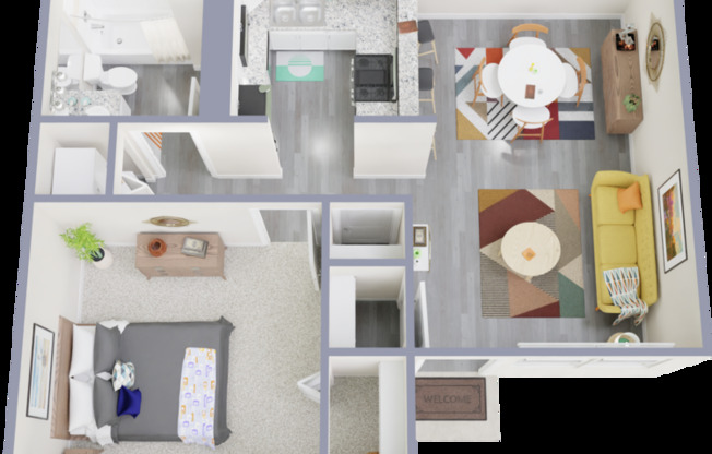 1 bed, 1 bath, 675 sqft, $1,325