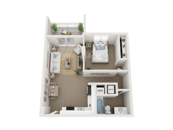 1 bed, 1 bath, 655 sqft, $2,326