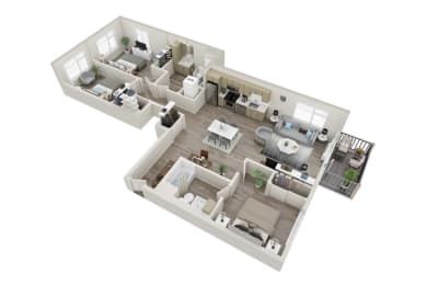 3 beds, 2 baths, 1,241 sqft, $2,099