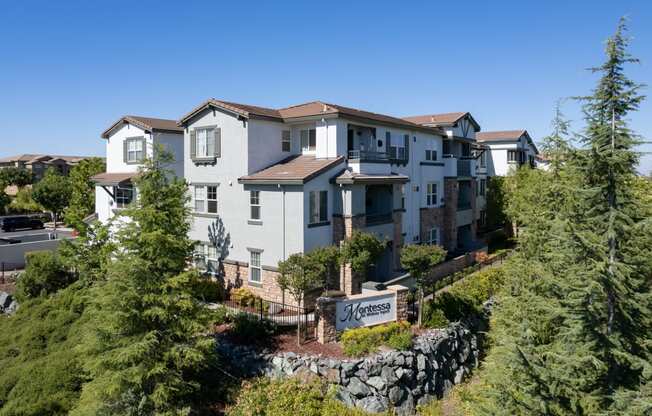 exterior building shot with surrounding landscape 