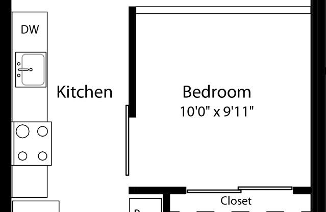 1 bed, 1 bath, 632 sqft, $2,365, Unit 610