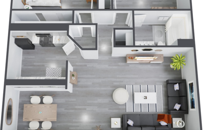 2 beds, 1 bath, 976 sqft, $1,099