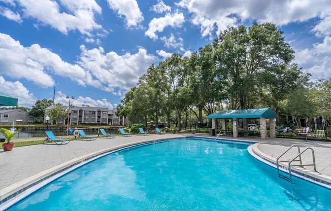 Sparkling Swimming Pool at Barber Park Apartments in Orlando, FL
