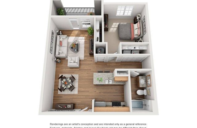 1 bed, 1 bath, 749 sqft, $1,589
