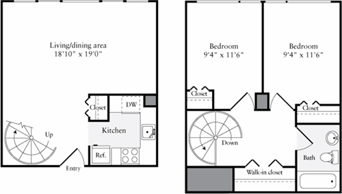 2 beds, 1 bath, 770 sqft, $4,122, Unit 4506