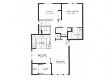 2 beds, 2 baths, $2,345