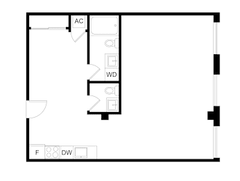 Studio, 1.5 baths, 760 sqft, $1,925