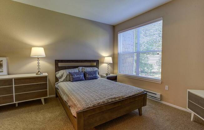 Gorgeous Bedroom at Commons at Verandas in Tanasbourne Apartments, Hillsboro, OR