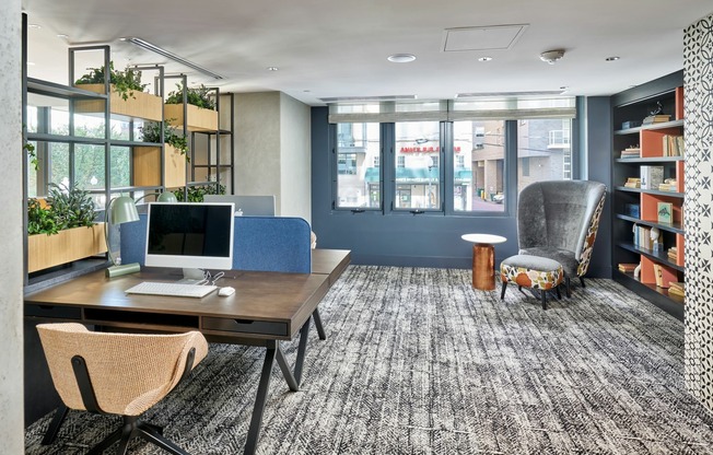 Working From Home is Easy With Additional Co-Working Spaces & a Print With Me Station Located on the Phase II Mezzanine Level