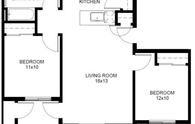 2 beds, 1 bath, 812 sqft, $1,699, Unit C102