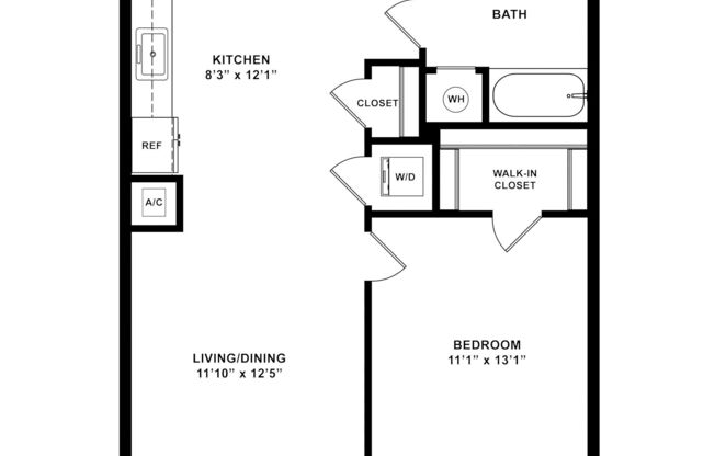 1 bed, 1 bath, 644 sqft, $4,055