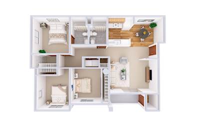 3 beds, 2 baths, 1,207 sqft, $1,987