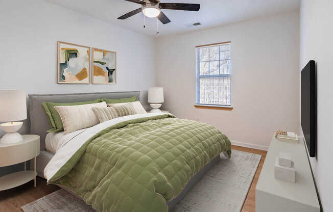 Bedroom with Hard Surface Flooring